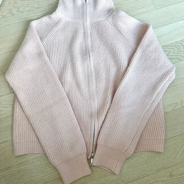 [BUNJANG] Pink Zip Knit / 핑크색 지퍼 니트 판매