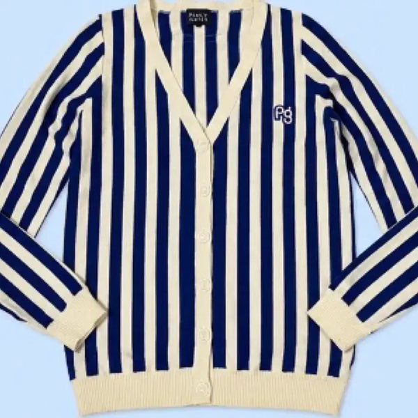 [BUNJANG] Pearly Gates Stripe Cardigan Size 2 / 파리게이츠 PEARLY 스트라이프 가디건 2사이즈 골프 골프복 골프웨어