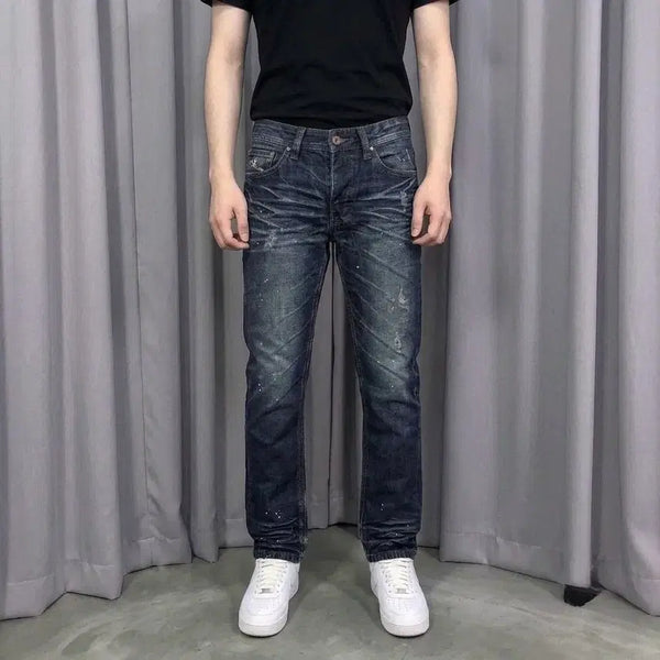 [BUNJANG] Diesel Painted Distressed Slim Denim Pants / 디젤 페인팅 디스 슬림 데님팬츠 (No.126)