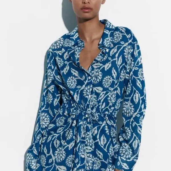 [BUNJANG] Zara Paisley Cotton Sun Dress XS / 자라 페이즐리 아사 썬 원피스 XS