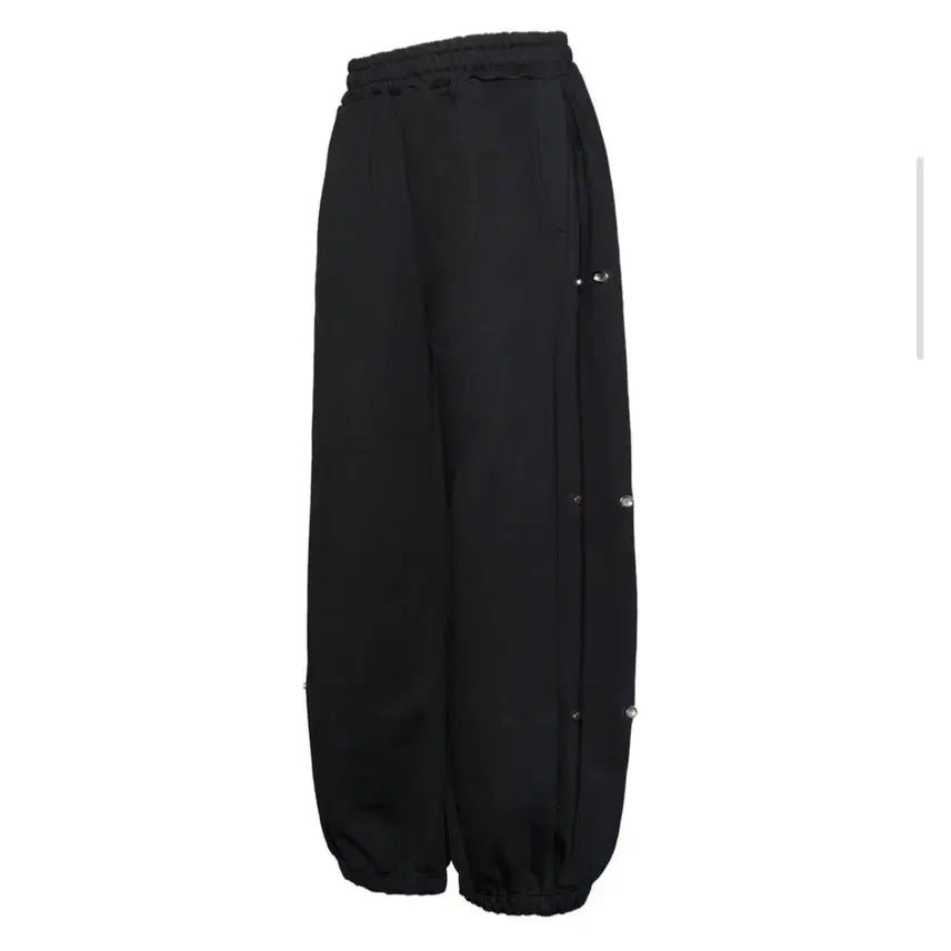 [BUNJANG] MJD Side Snap Wide C/P Sweatpants - Black (M) / [판매](M)MJD 사이드스냅 와이드 C/P 스웨트팬츠 - 블랙