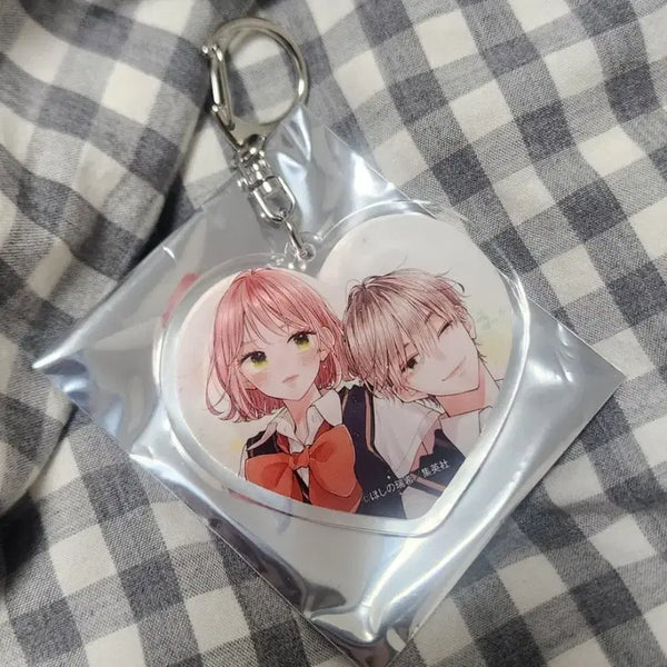 [BUNJANG] Bulgarbyeok Bulga Love Pop-up Heart Keyring Sena & Wataya / [판매] 불가항력의 I LOVE YOU 팝업 하트 키링 세나&와타야 불가러브
