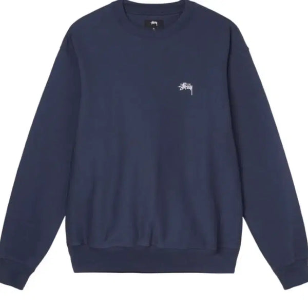 [BUNJANG] Stussy Stock Logo Sweatshirt Navy L / L) stussy 스투시 스탁 로고 맨투맨 네이비