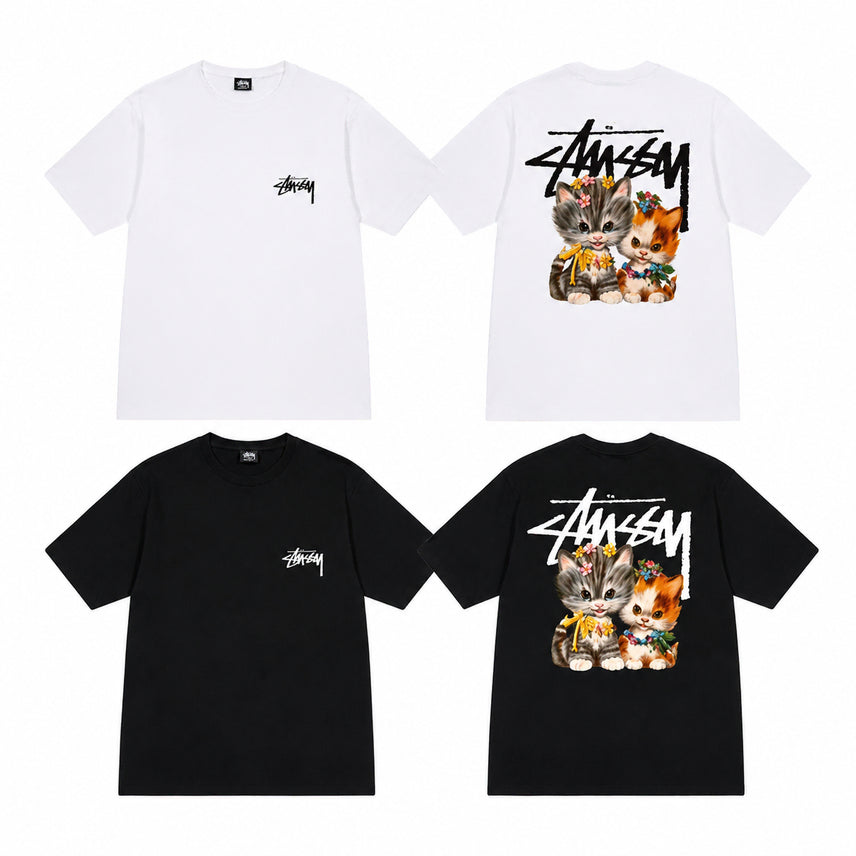 [BUNJANG] Stussy Kitten T-shirt / 정품/무료배송 ) 스투시 키튼 반팔티