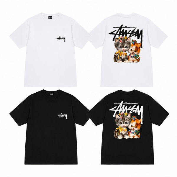 [BUNJANG] Stussy Kitten T-shirt / 정품/무료배송 ) 스투시 키튼 반팔티