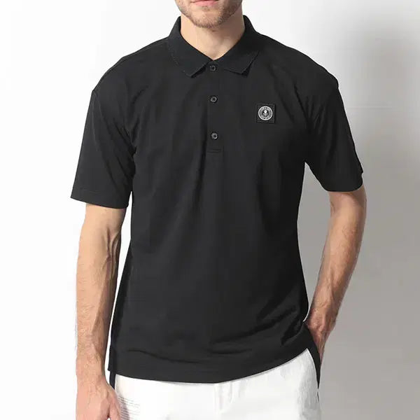 [BUNJANG] MARK & LONA Das Men's Short Sleeve Polo Shirt Black Polyester / 마크앤로나 Das 남성 폴로 티셔츠 블랙