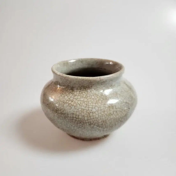 [BUNJANG] Joseon Dynasty Celadon Porcelain Jar / 골동품 조선시대 후기 고태미 좋은 조선백자호