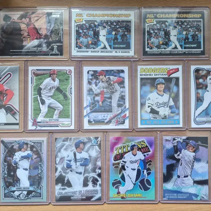 [BUNJANG] Topps Bowman Shohei Ohtani LA Dodgers Card Set / MLB 탑스, 바우만 LA다저스 오타니 쇼헤이 카드 12장랏 판매합니다.