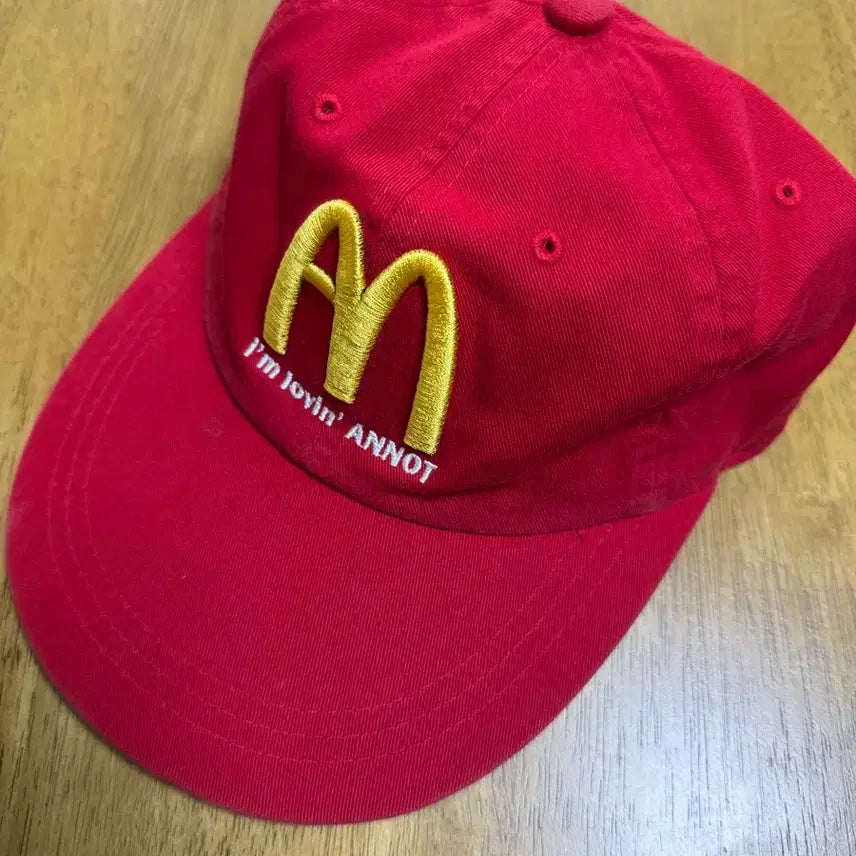 [BUNJANG] Anot I.L.A Logo Long Bill Washed Cap Red / 아노트 I.L.A 로고 롱 빌 워싱 캡 레드