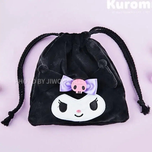 [BUNJANG] Sanrio Kuromi Zipper Pouch Cosmetic Case / 산리오쿠로미조리개파우치화장품케이스보관함지뢰계양산형갸루