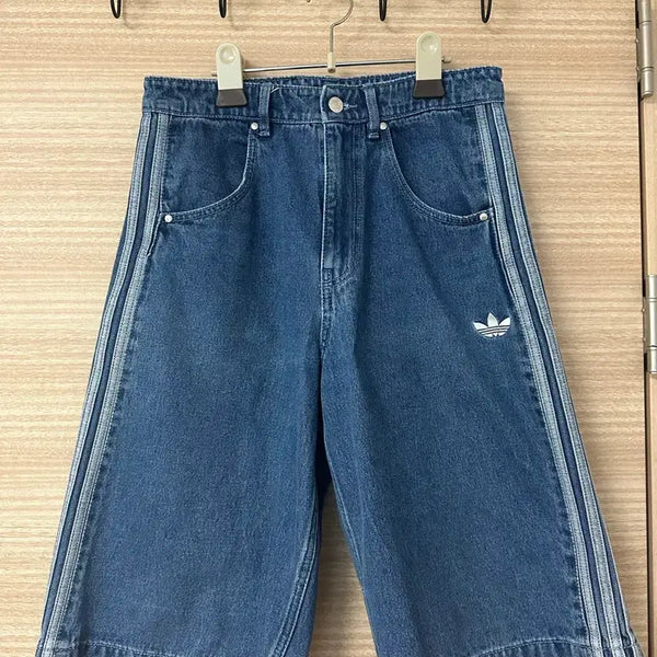 [BUNJANG] Adidas Denim Firebird Shorts Size 32 / 아디다스 데님 파이어버드 쇼츠 32