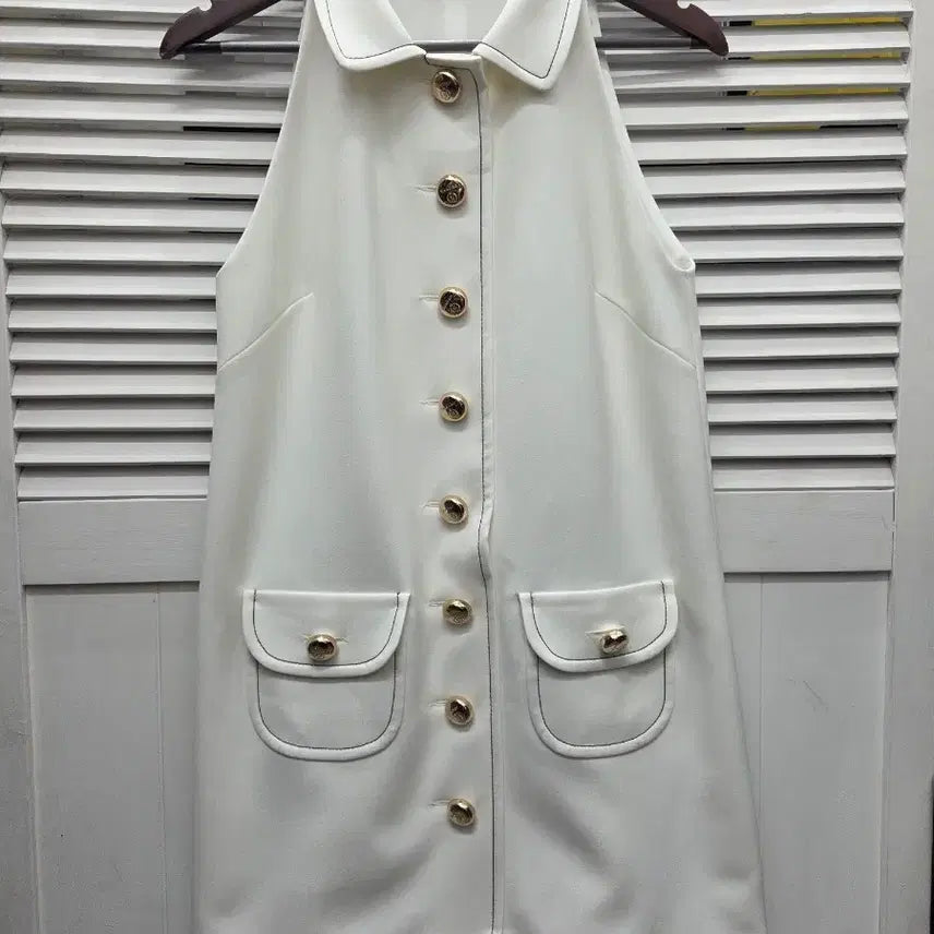 [BUNJANG] Sandro 25 SS Gold Button Mini Dress / 산드로 25 ss 골드버튼 미니 원피스
