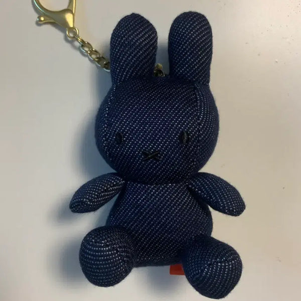 [BUNJANG] Miffy Denim Plush Keychain / 미피 데님 인형 키링