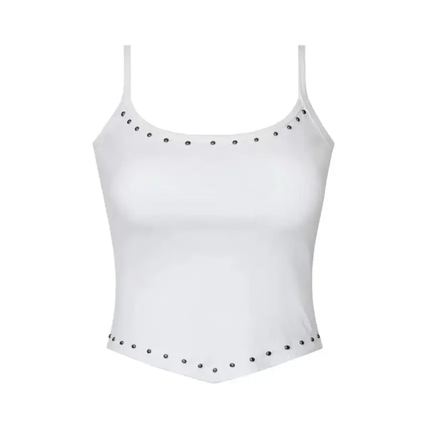[BUNJANG] Metal Stud Tank Top / 새제품) 메탈 스터드 탱크탑 끈나시