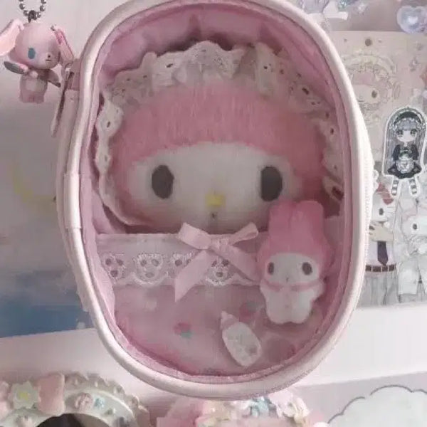 [BUNJANG] Sanrio My Melody Baby Cradle Pouch Keyring Plush / 산리오마이멜로디마멜베이비아기요람파우치키링인형젖병
