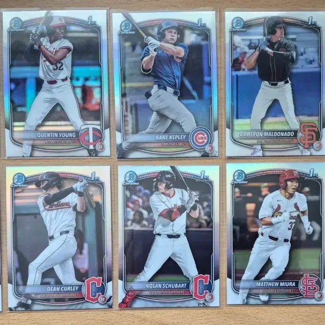 [BUNJANG] MLB 2025 Bowman Chrome First Refractor Card 10-Card Lot / MLB 2025 바우만크롬 퍼스트 리프렉터카드 10장랏 판매합니다.