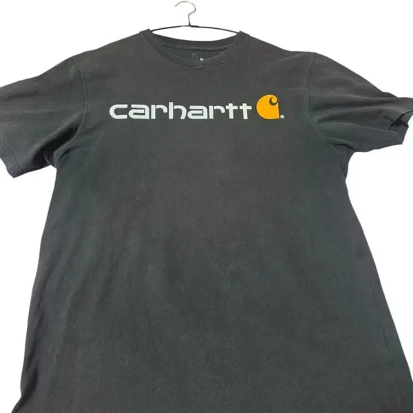 [BUNJANG] Carhartt Signature Big Logo Short Sleeve T-Shirt Charcoal / [체감 105 오버핏] 칼하트(Carhartt) 시그니처 빅로고 반팔티 챠콜