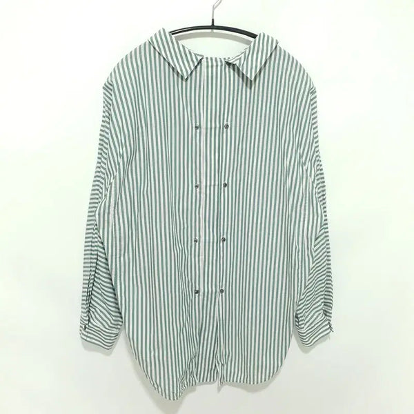 [BUNJANG] System Women's Striped Double-Button Shirt Blouse / 시스템 여성 스트라이프 더블 버튼 셔츠 블라우스 82-93-160_S2427