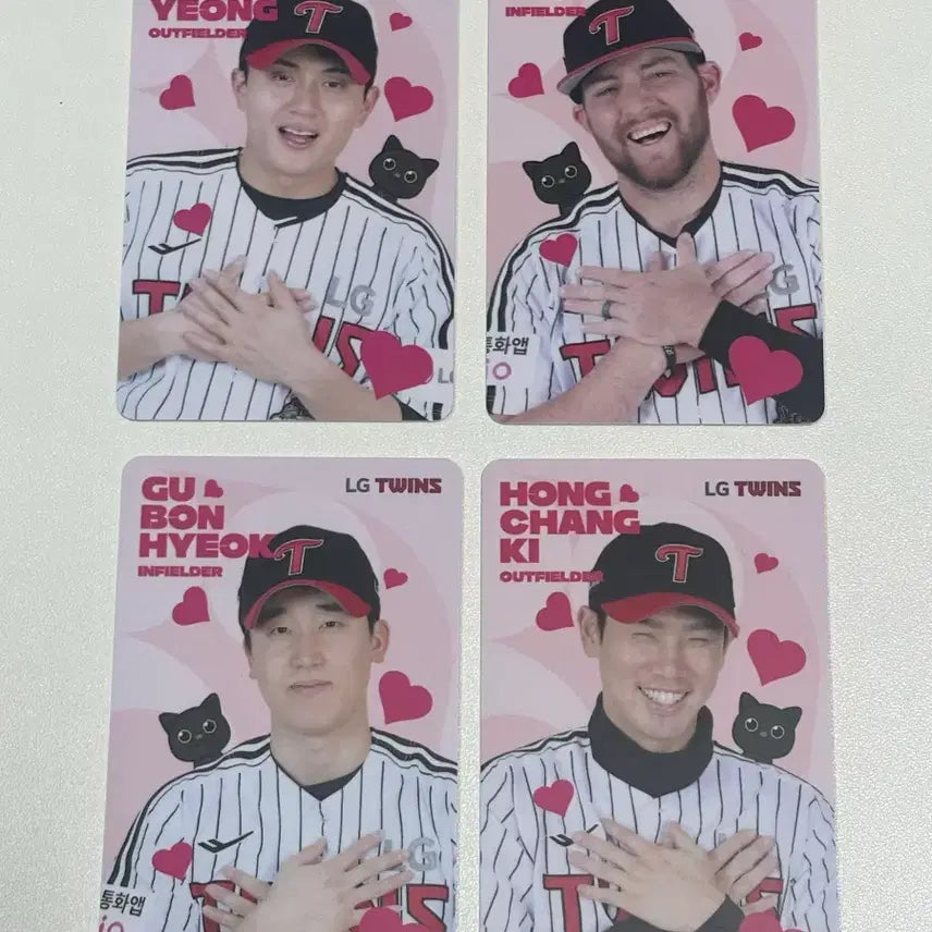 [BUNJANG] LG Twins July Random Photocard Bundle Set - Choi Won-young, Austin, Koo Bon-hyeok, Hong Chang-gi / 엘지트윈스 7월 랜포 랜덤 포카 심쿵 최원영 오스틴 구본혁 홍창기
