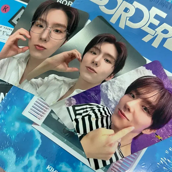 [BUNJANG] MONSTA X Kihyun BORDERLINE Soundwave Photocard & Album Set / 기현 BORDERLINE 사웨 포카+앨범 판매합니다
