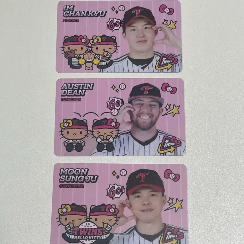 [BUNJANG] LG Twins Tanning Kitty Random Photocard Bundle Set - Im Chan-kyu, Austin, Moon Sung-joo / 엘지트윈스 태닝키티 랜덤 포카 랜포 임찬규 오스틴 문성주