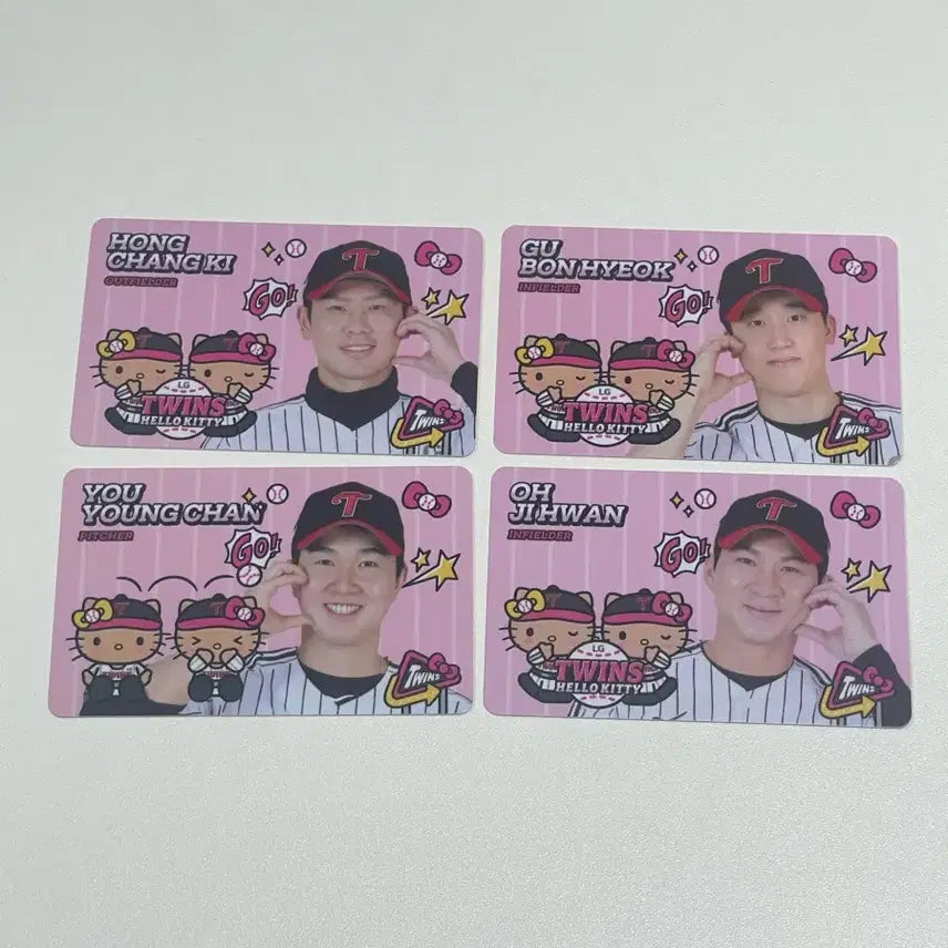 [BUNJANG] LG Twins Tanning Kitty Random Photocard Bundle Set / 엘지트윈스 태닝키티 랜덤 포카 랜포 홍창기 구본혁 유영찬 오지환