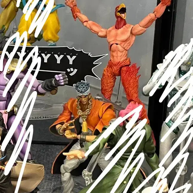 [BUNJANG] JoJo's Bizarre Adventure Part 3 Jean Pierre Polnareff & Silver Chariot Action Figure / 죠죠 3부 초상가동 압둘 & 레드