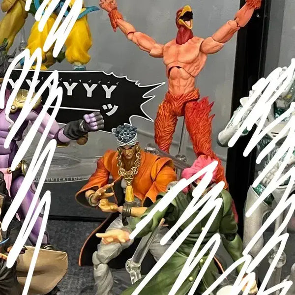 [BUNJANG] JoJo's Bizarre Adventure Part 3 Jean Pierre Polnareff & Silver Chariot Action Figure / 죠죠 3부 초상가동 압둘 & 레드