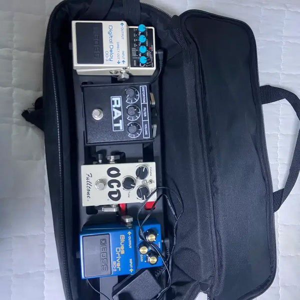 [BUNJANG] Pedalboard and Effect Pedals Bundle / rock board 2.1/boss DD3/boss BD2/fulltone OCD 1.7/RAT 디스토션/radix6/이펙터 보드