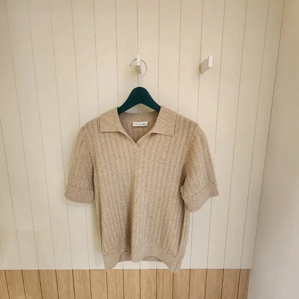 [BUNJANG] Lacoste Women's Scassi Sweater Polo Shirt / (새상품) 라코스테 여성 스카시 스웨터 폴로 셔츠 (카라티)