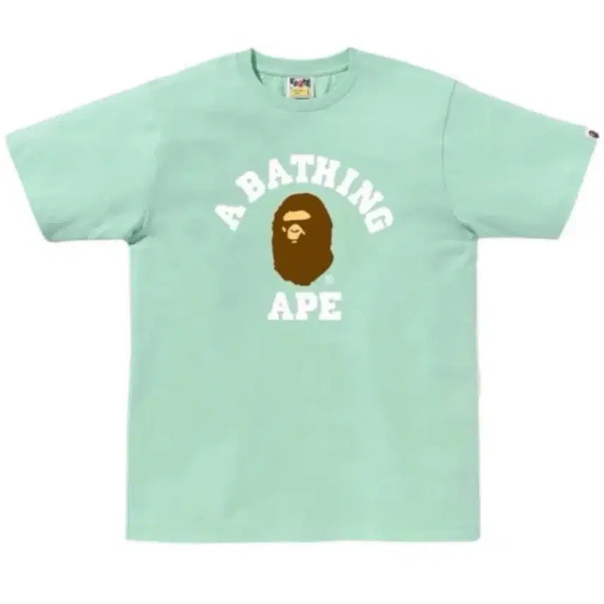 [BUNJANG] BAPE Short Sleeve T-Shirt Mint S / 베이프 반팔티 민트 s