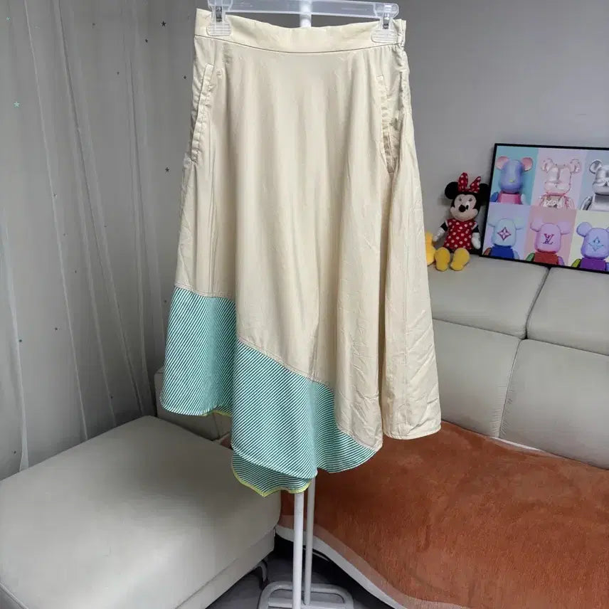 [BUNJANG] System Seersucker Long Skirt / 시스템 바스락 롱치마