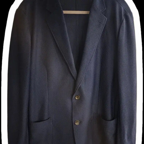 [BUNJANG] Armani Collezioni Waffle Texture Knit Jacket / 아르마니 꼴레지오니 와플 텍스처 니트 자켓 100~105