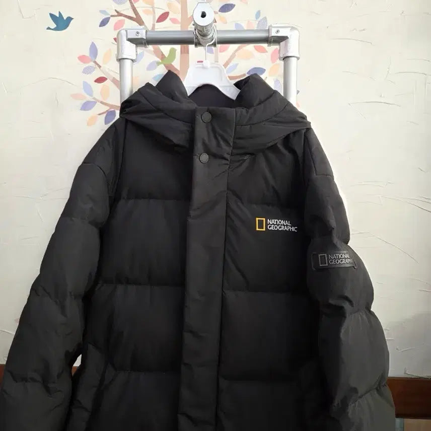[BUNJANG] National Geographic Men's Long Padded Jacket Black 2XL / 내셔널지오그래픽 남성 롱패딩 블랙2XL