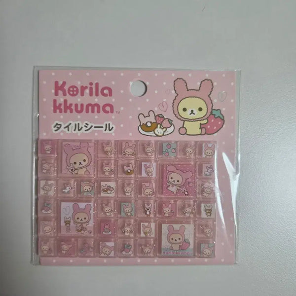 [BUNJANG] Korilakkuma Tile Sticker - Rabbit / 코리락쿠마 가득 타일 스티커 - 토끼
