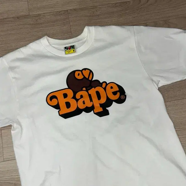 [BUNJANG] BAPE Short Sleeve T-Shirt White M / 베이프 반팔 티셔츠 화이트 m