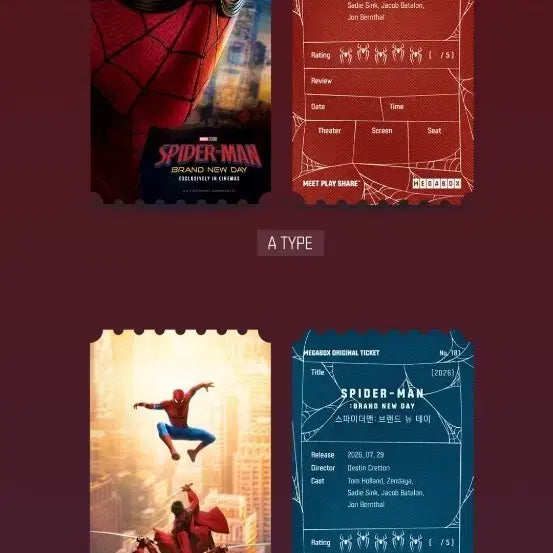 [BUNJANG] Spider-Man: Brand New Day Signature Bundle (OT, TTT, ACA) - 3 Types / 스파이더맨:브랜드 뉴 데이 시그니처 특전 (오티,TTT,아카) 3종 일괄 팝니다