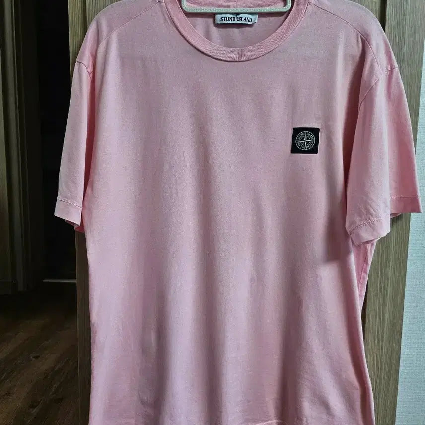 [BUNJANG] Stone Island Short Sleeve T-Shirt Pink M / 스톤아일랜드 반팔티 핑크 M