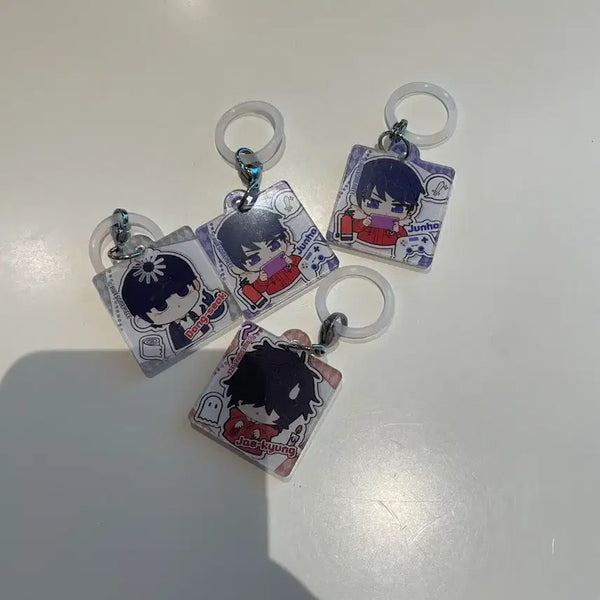 [BUNJANG] Zombie High School Gacha Keychain Set / 좀비고등학교 팝업 가챠 김준호 오재경 정동석 키링
