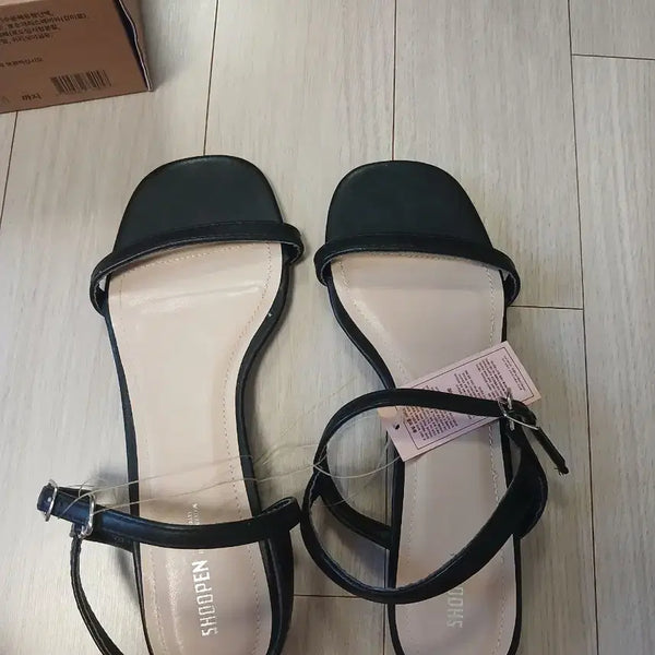 [BUNJANG] Spao Black Sandals Size 230 / 슈펜 샌들 블랙 230