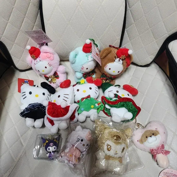 [BUNJANG] Sanrio Christmas Keychain & Plush Bundle Set (Hello Kitty) / 산리오 크리스마스 키링 헬로키티 인형 일괄