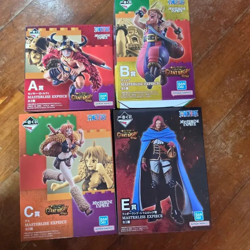 [BUNJANG] One Piece Master Stars Piece Figures (A, B, C, E Prize) Bundle Set / 원피스 마스터라이즈 익스피스 피규어 (A, B, C, E상)