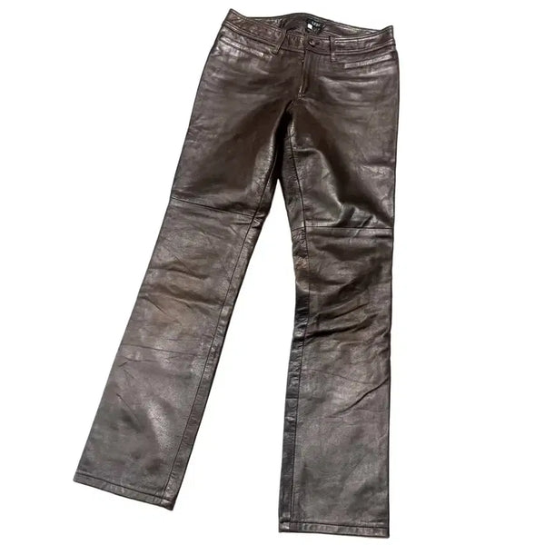 [BUNJANG] OZOC Leather Pants Brown / OZOC - 레더 팬츠