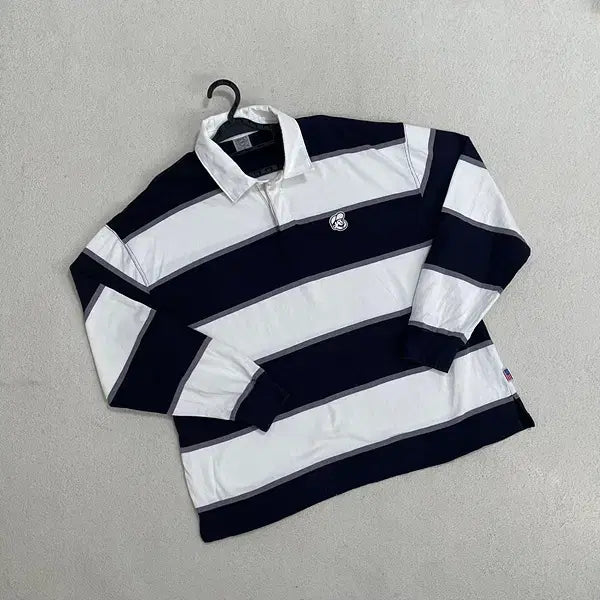 [BUNJANG] E.FIELD Long Sleeve Collar T-Shirt L (100) / L 이벳필드 긴팔 카라티셔츠 B.3152
