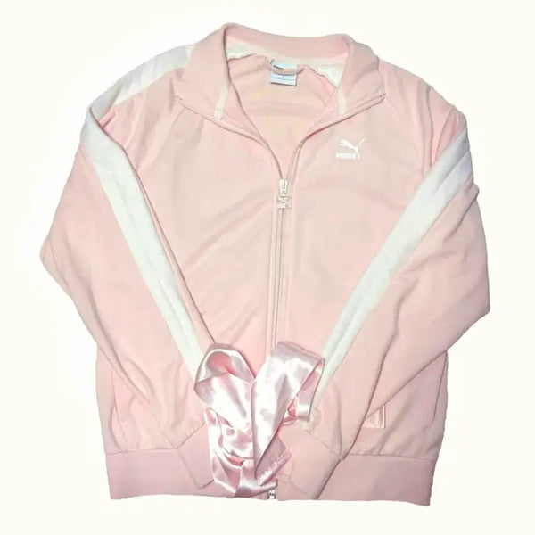[BUNJANG] Puma Pink Balletcore Jersey / 퓨마 핑크 핑흰 발레코어 져지