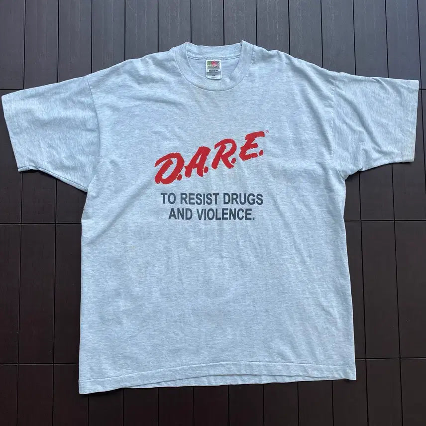 [BUNJANG] DARE 90s Vintage T-Shirt Grey XL / (XL) 90s 빈티지 DARE 티셔츠 그레이