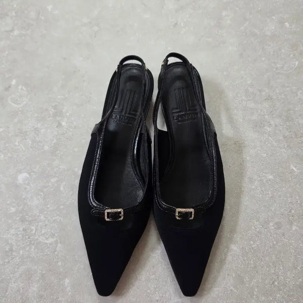 [BUNJANG] Lanvin Cubic Slingback Shoes / 랑방 _ 큐빅 슬링백 슈즈