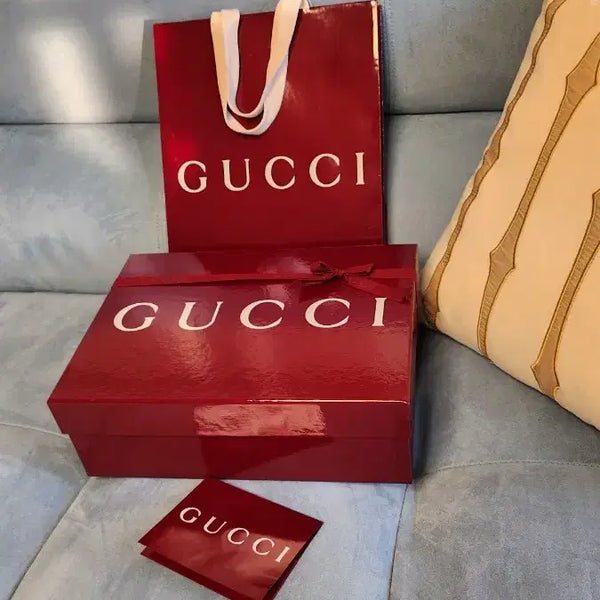 [BUNJANG] Gucci Shoe Box Mini Bag Box Set / G-4-4)구찌슈즈박스 미니백박스셋트(박스+쇼핑백+리본+속지)