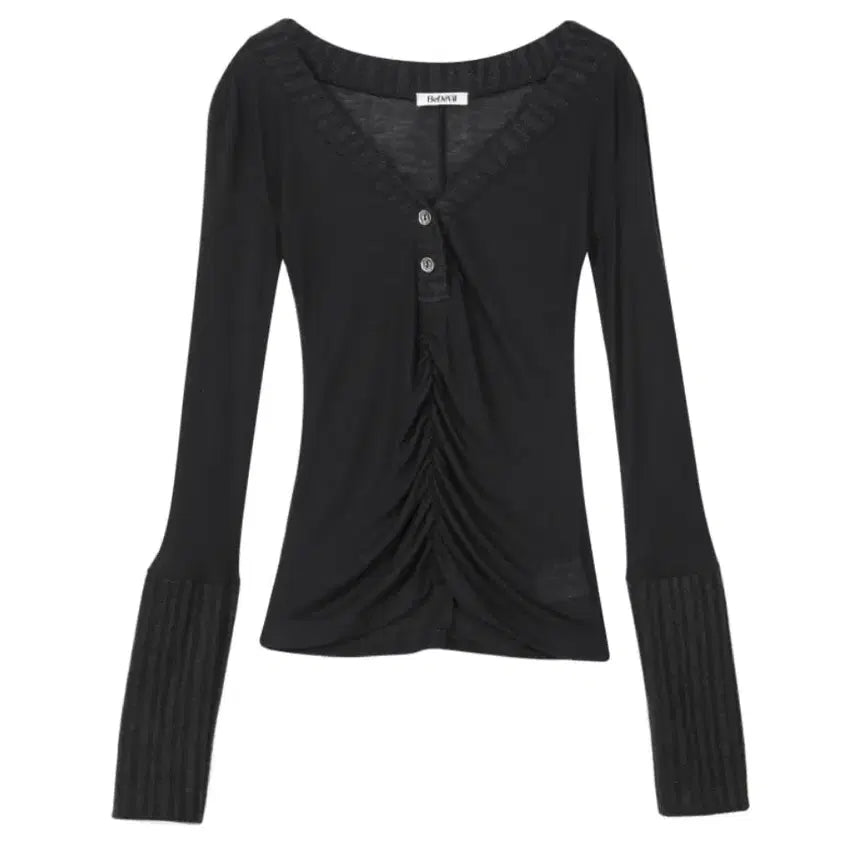[BUNJANG] Sheer Knit Tee / 비데블 니트 티