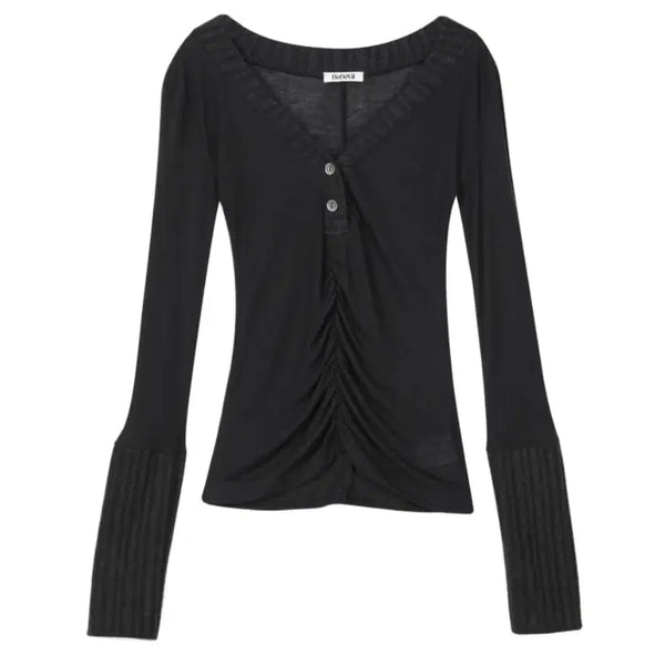 [BUNJANG] Sheer Knit Tee / 비데블 니트 티